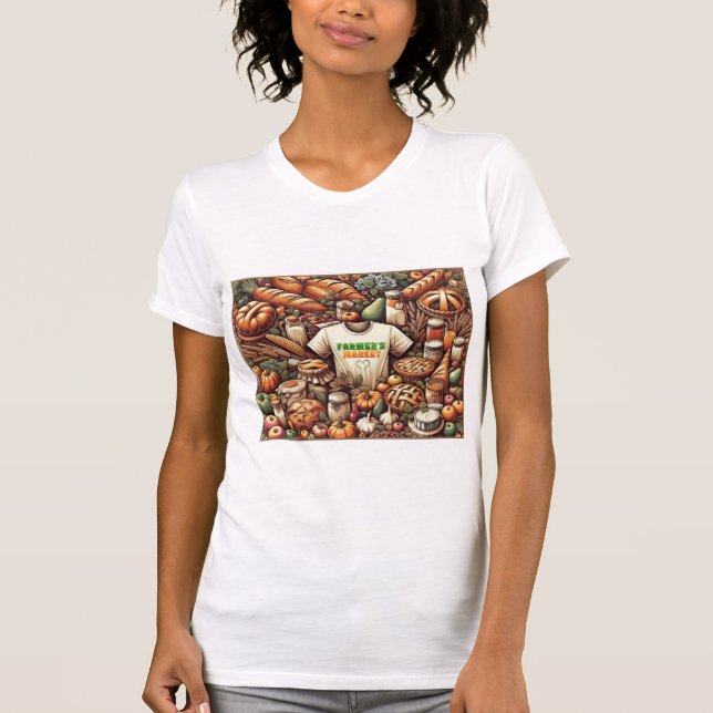 Camiseta Mercado de Verão/Queda de agricultores (Frente)