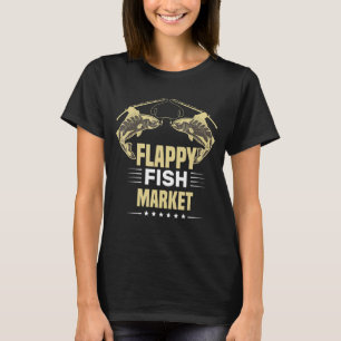 Camiseta Mercado do peixe fresco Citações de pesca Legal