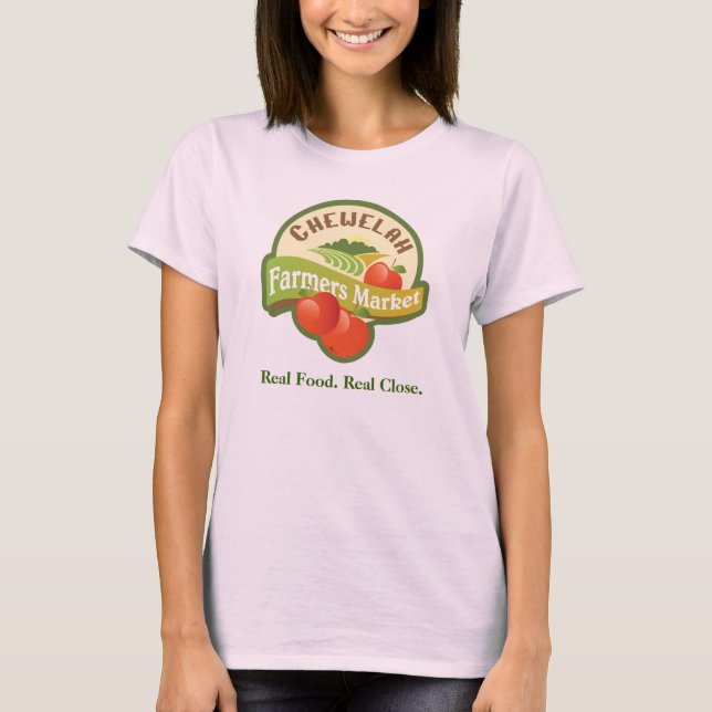 Camiseta Mercado dos agricultores Chewelah (Frente)
