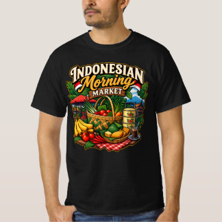 Camiseta Mercado Matinal Indonésio