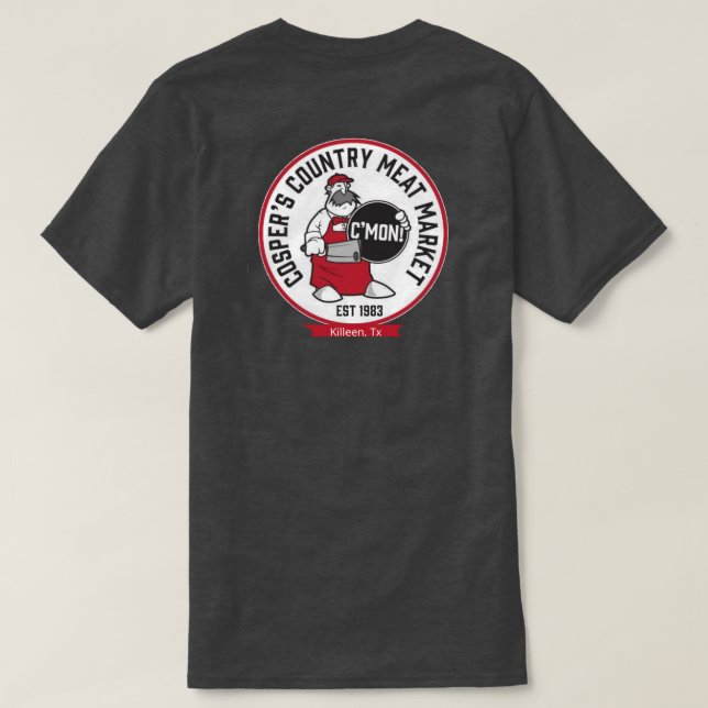 Camiseta Mercado nacional de carne de Cosper (Verso do Design)