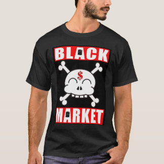 CAMISETA MERCADO NEGRO SKULLY