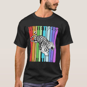 Camiseta Mercadoria de Tigre Branco Tigre Colorido