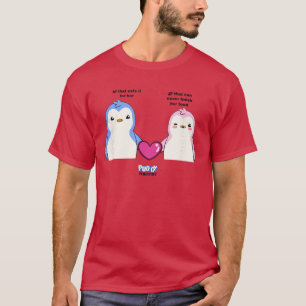 Camiseta Mercadoria Oficial Pudgy Penguins BF GF Duo Pengu 