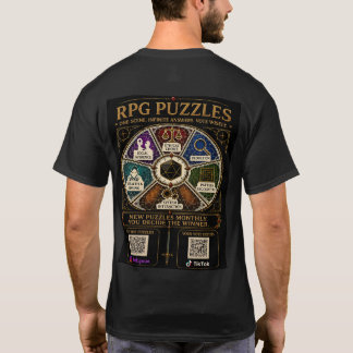Camiseta Mercadorias de Desafios de RPG