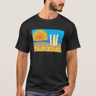Camiseta Mercadorias de Sol, Areia e Surf da Praia da Calif