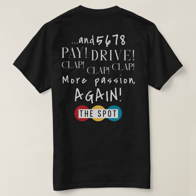 Camiseta Mercadorias do SPOT (Verso do Design)