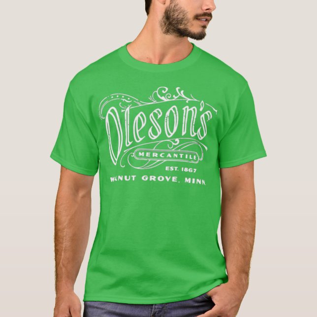 Camiseta Mercantile de Oleson - Casa pequena na Pradaria (Frente)
