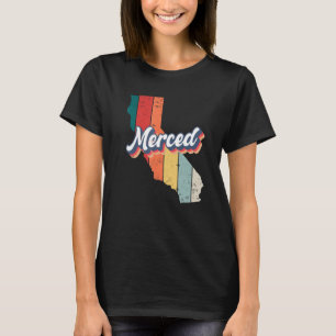 Camiseta Merced Cidade Retro Vintage Terra Natal Califórnia