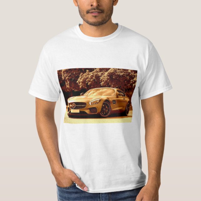 Camiseta mercedes benz auto car men t shirt (Frente)