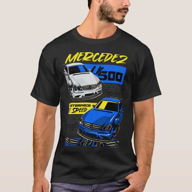 Camiseta Mercedes Clk 500 Masterpeça De Velocidade (Frente)