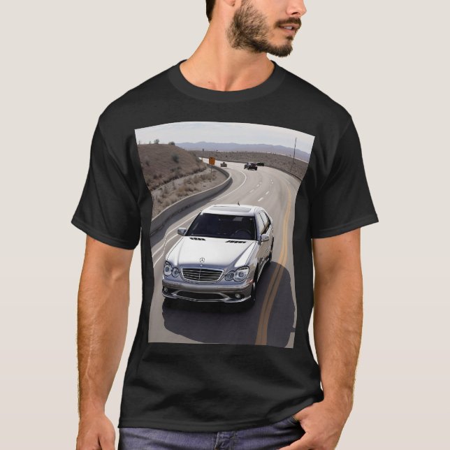 Camiseta Mercedes E63 AMG T-Shirt - For Luxury Sports Car E (Frente)