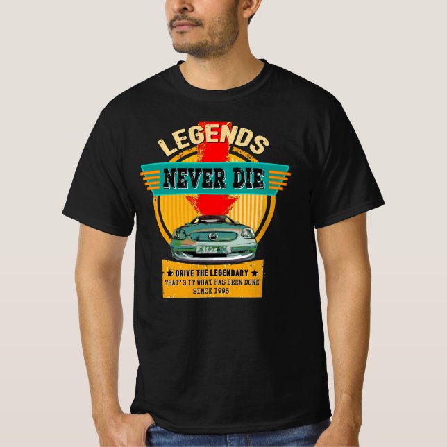 Camiseta Mercedes SLK - Legends never die (Frente)