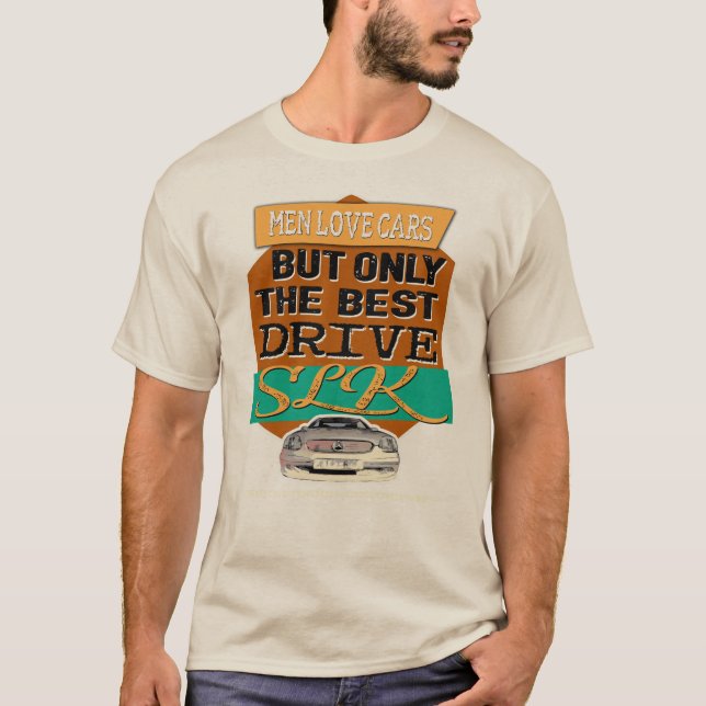 Camiseta Mercedes SLK - Men love cars (Frente)