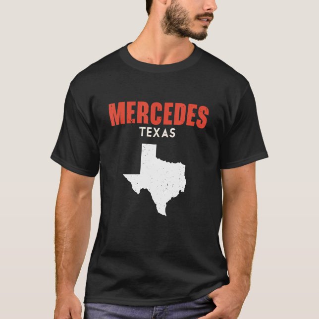 Camiseta Mercedes Texas EUA State America Viagem Texas (Frente)