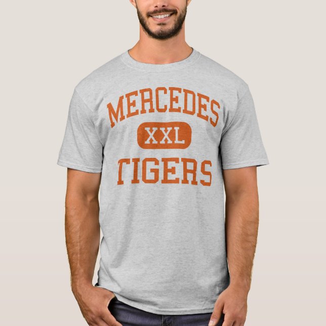 Camiseta Mercedes - tigres - segundo grau - Mercedes Texas (Frente)