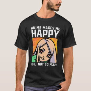 Camiseta Merch De Anime Japonês Para O Amor De Anime De Man