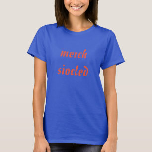 Camiseta Merch siocled, garota de chocolate em galês