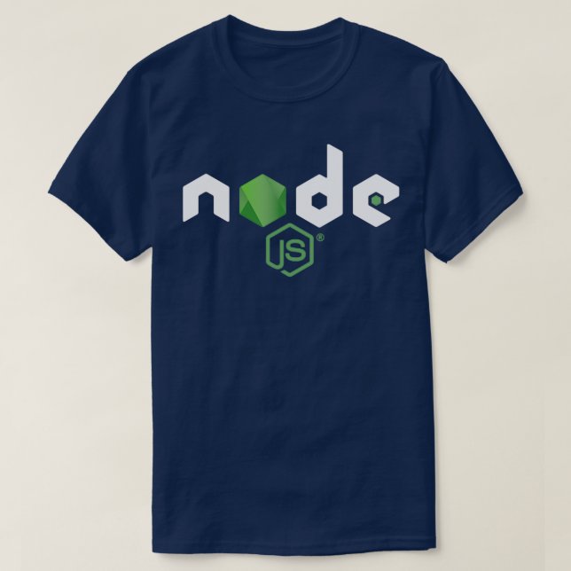 Camiseta Merchandise do Script Java de Nodejs (Frente do Design)