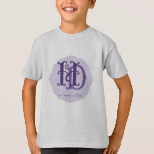 Camiseta Merchandise Monograma Personalizável
