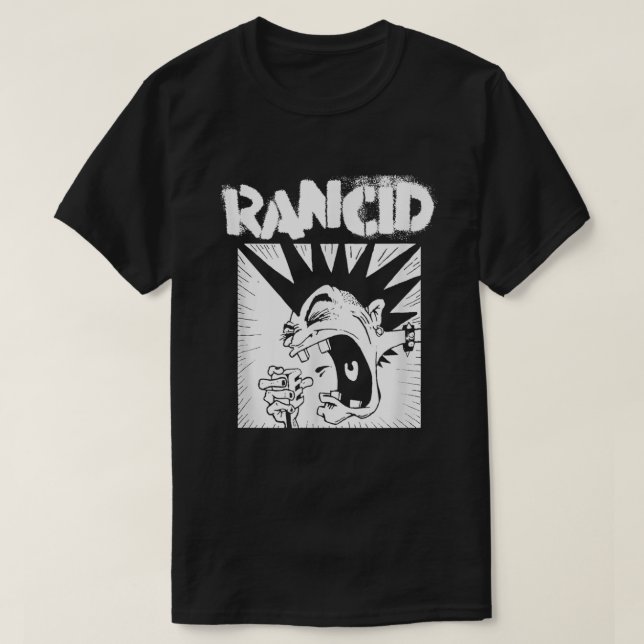 Camiseta Merchandise Rancid Microphone Essential T-Shirt (Frente do Design)