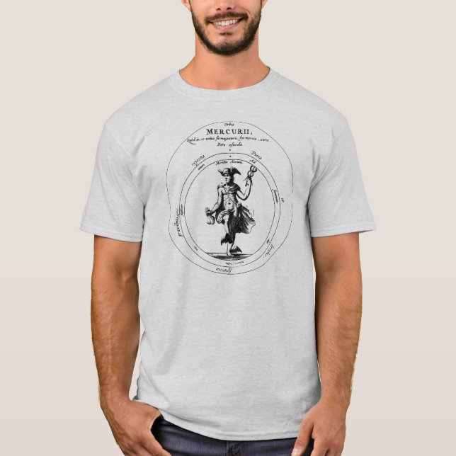 Camiseta Mercúrio e Caduceus Alchemical Mercurius (Frente)