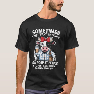 Camiseta Merda de Vaca Fazenda Animal Engraçado Presente Pi