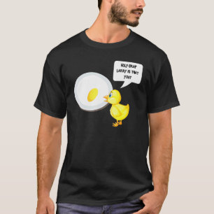 Camiseta Merda Larry É Você Frango de Ovo no Café da Manhã