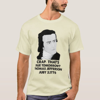 Camiseta Merda Que Vence Amanhã Thomas Jefferson Juby