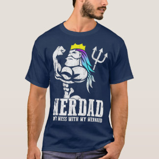 Camiseta Merdad Não Mess Com Minha Sereia Forte