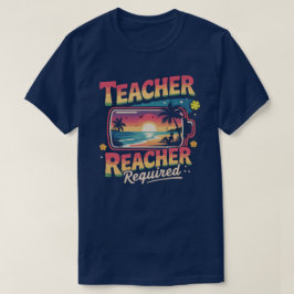 Camiseta merecido reabastecimento de verão para professores
