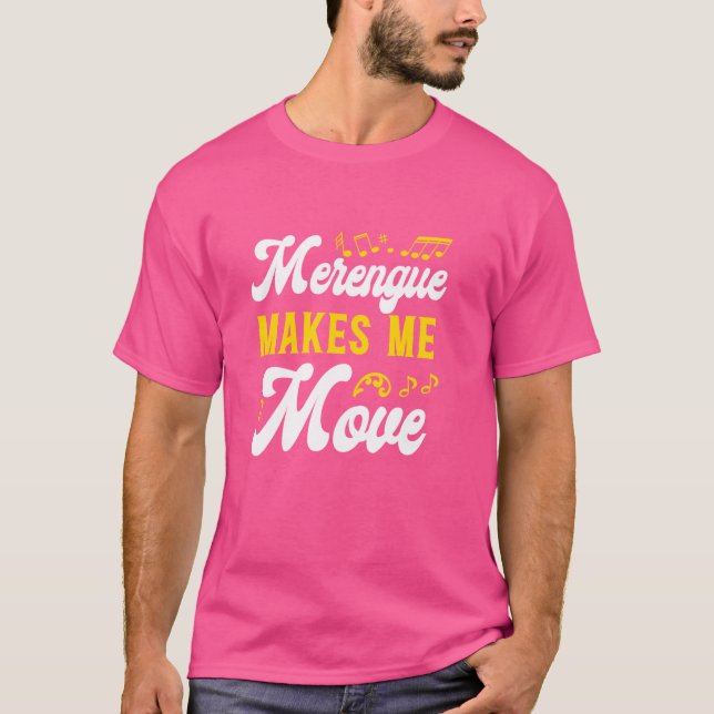 Camiseta Merengue Me Faz Mover Merengue Reggaeton Salsa Mu (Frente)