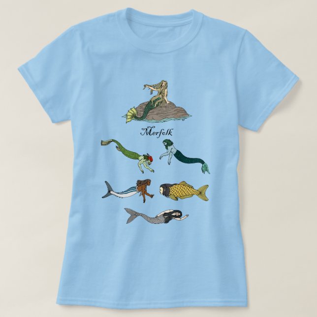 Camiseta Merfolk (Frente do Design)