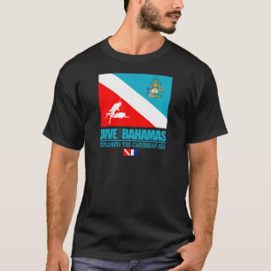 Camiseta Mergulha o roupa de Bahamas