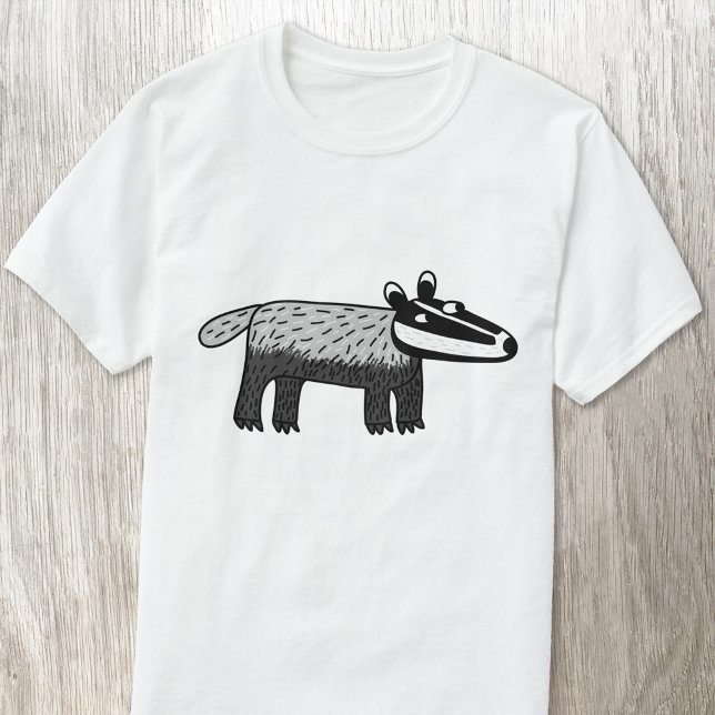 Camiseta Mergulhador (Fun badger cartoon t-shirt for wildlife lovers)