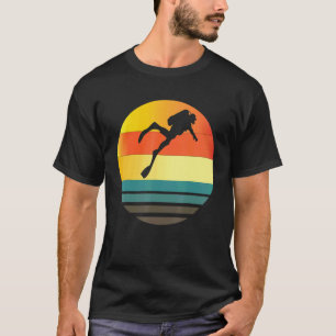 Camiseta Mergulhador Autônomo Pôr do Sol Mergulho Livre Ati