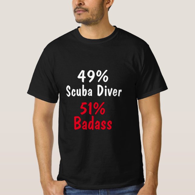 Camiseta Mergulhador Badass (Frente)
