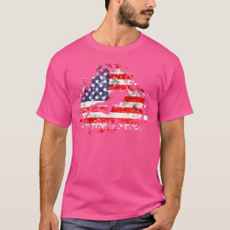 Camiseta Mergulhador Bandeira Americana Mergulho Scuba Merg