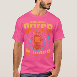 Camiseta Mergulhador Comercial No Trabalho Mergulho Profund