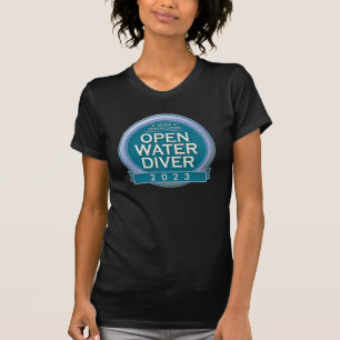 Camiseta Mergulhador de água aberta certificado personalizá