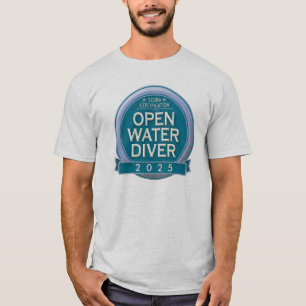Camiseta Mergulhador de água aberta certificado personalizá