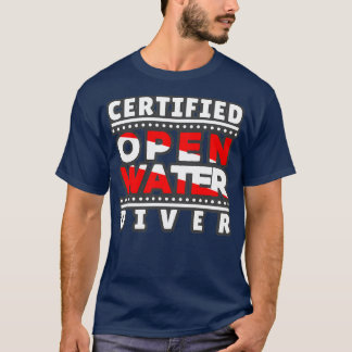 Camiseta Mergulhador de Águas Abertas Certificado