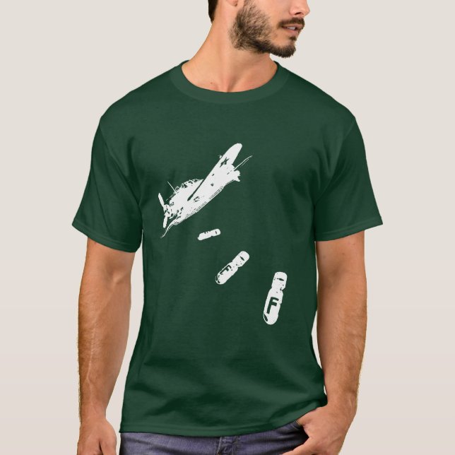 Camiseta Mergulhador de Bomba F (Branco) (Frente)