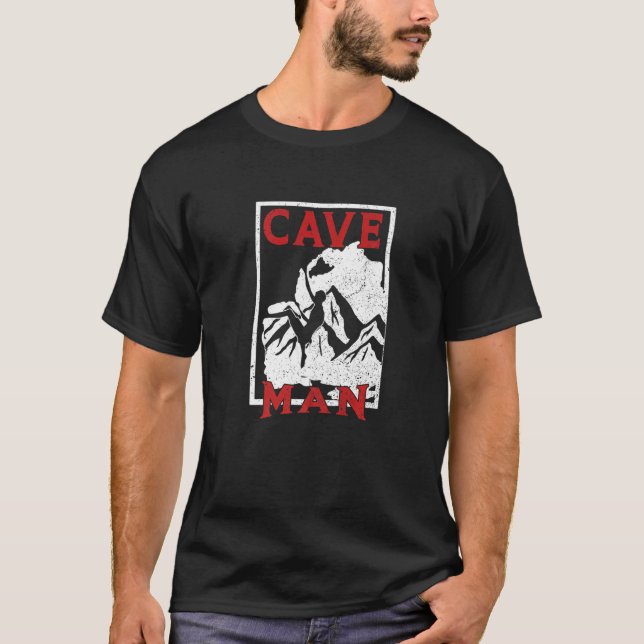 Camiseta Mergulhador De Cavernas De Cavernas Que Espelham C (Frente)