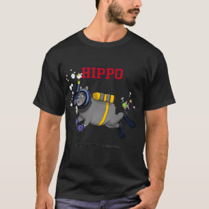Camiseta Mergulhador de Hipopótamo