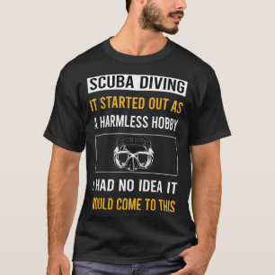 Camiseta Mergulhador de mergulho de Hobby Scuba sem Hemorra