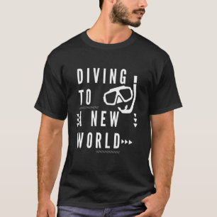 Camiseta Mergulhador de mergulho Scuba Mergulho Esportes Aq