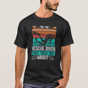 Camiseta Mergulhador de Resgate eles contaram sobre Vintage