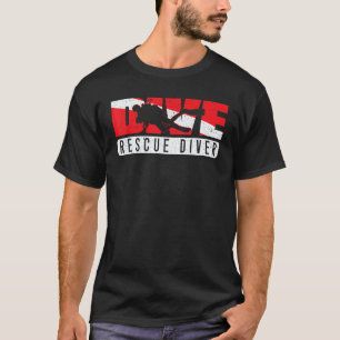Camiseta Mergulhador de Resgate Mergulhe Aquaholic Mergulho