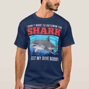 Camiseta Mergulhador de sarcasmo Buddy Dive Buddy Shardy